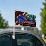 Boise State Broncos House Flag Custom Diagonal Stripes Orange Best Selling