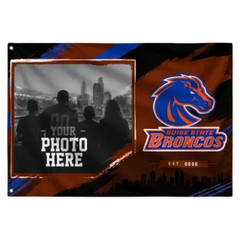Boise State Broncos House Flag Customized Framed Photo Orange Black Best Selling