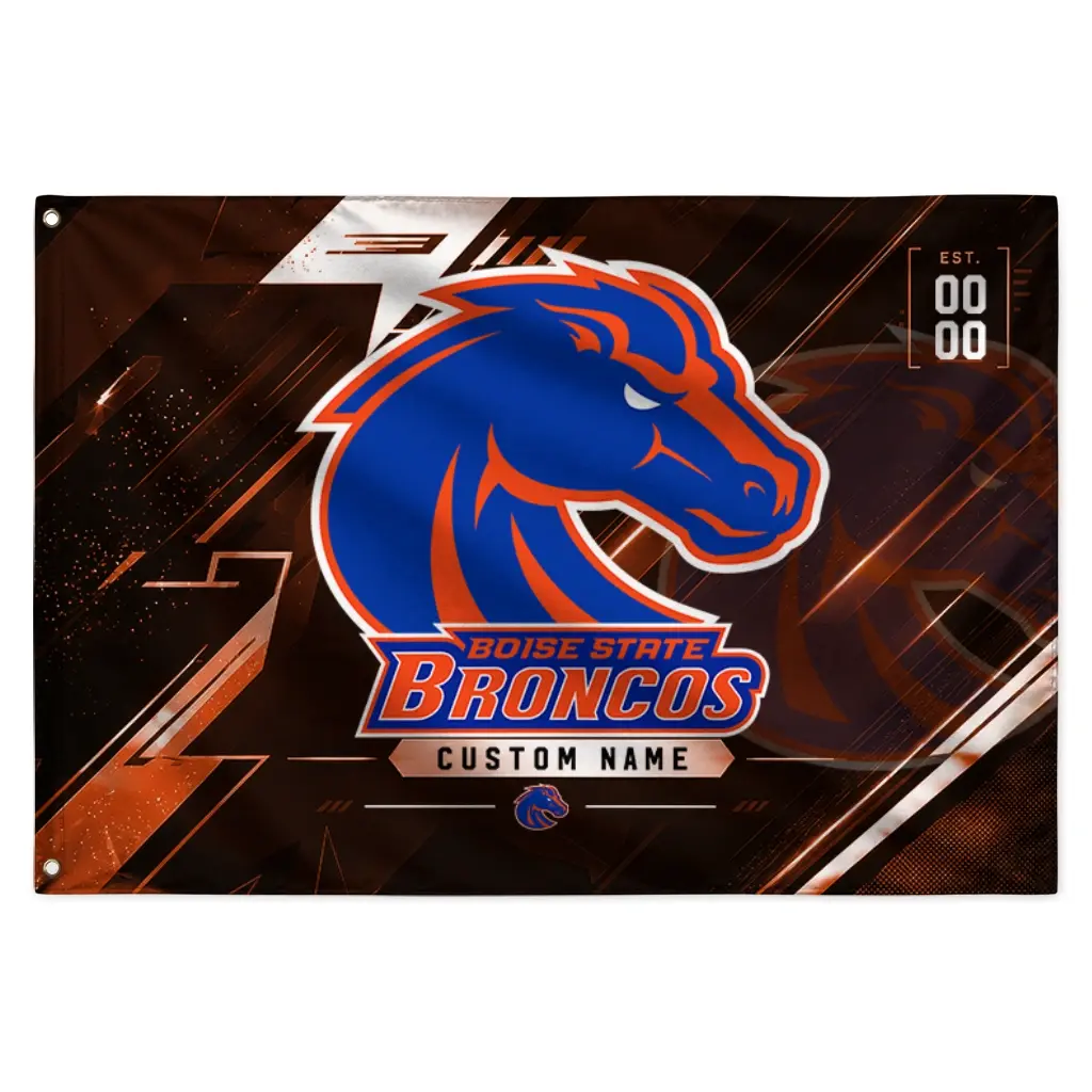 Boise State Broncos House Flag Customized Speed Slashes Orange Best Selling Boise State Broncos House Flag Customized Speed Slashes Orange Best Selling