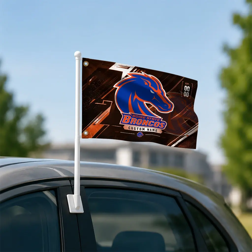 Boise State Broncos House Flag Customized Speed Slashes Orange Latest Model Boise State Broncos House Flag Customized Speed Slashes Orange Latest Model