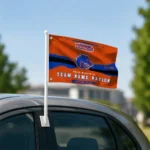 Boise State Broncos House Flag Personalized Brushed Streaks Orange Best Selling