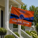 Boise State Broncos House Flag Personalized Brushed Streaks Orange Best Selling