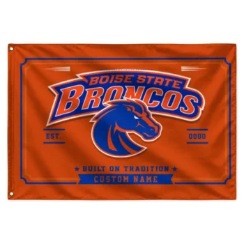 Boise State Broncos House Flag Personalized Ornate Border Orange Best Selling