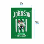 Boston Celtics Garden Flag Customized Distressed Stripes Green Best Selling