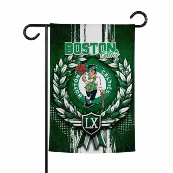 Boston Celtics Garden Flag Customized Laurel Wreath Green Best Selling