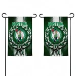 Boston Celtics Garden Flag Customized Laurel Wreath Green Best Selling