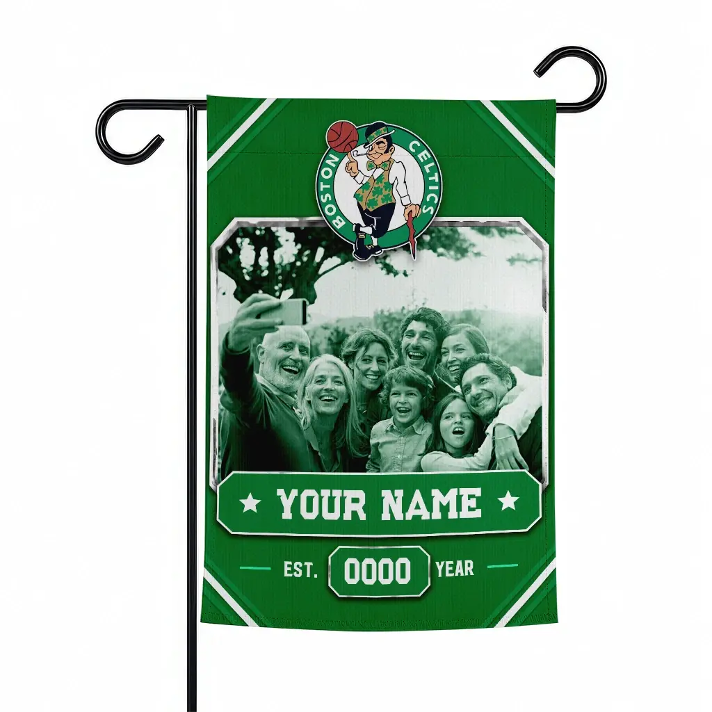 Boston Celtics Garden Flag Customized Photo Frame Green Best Selling Boston Celtics Garden Flag Customized Photo Frame Green Best Selling