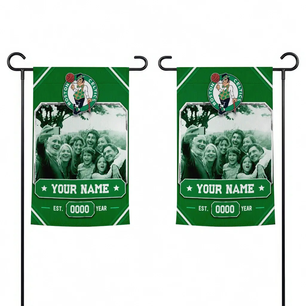 Boston Celtics Garden Flag Customized Photo Frame Green Fashion Forward Boston Celtics Garden Flag Customized Photo Frame Green Fashion Forward
