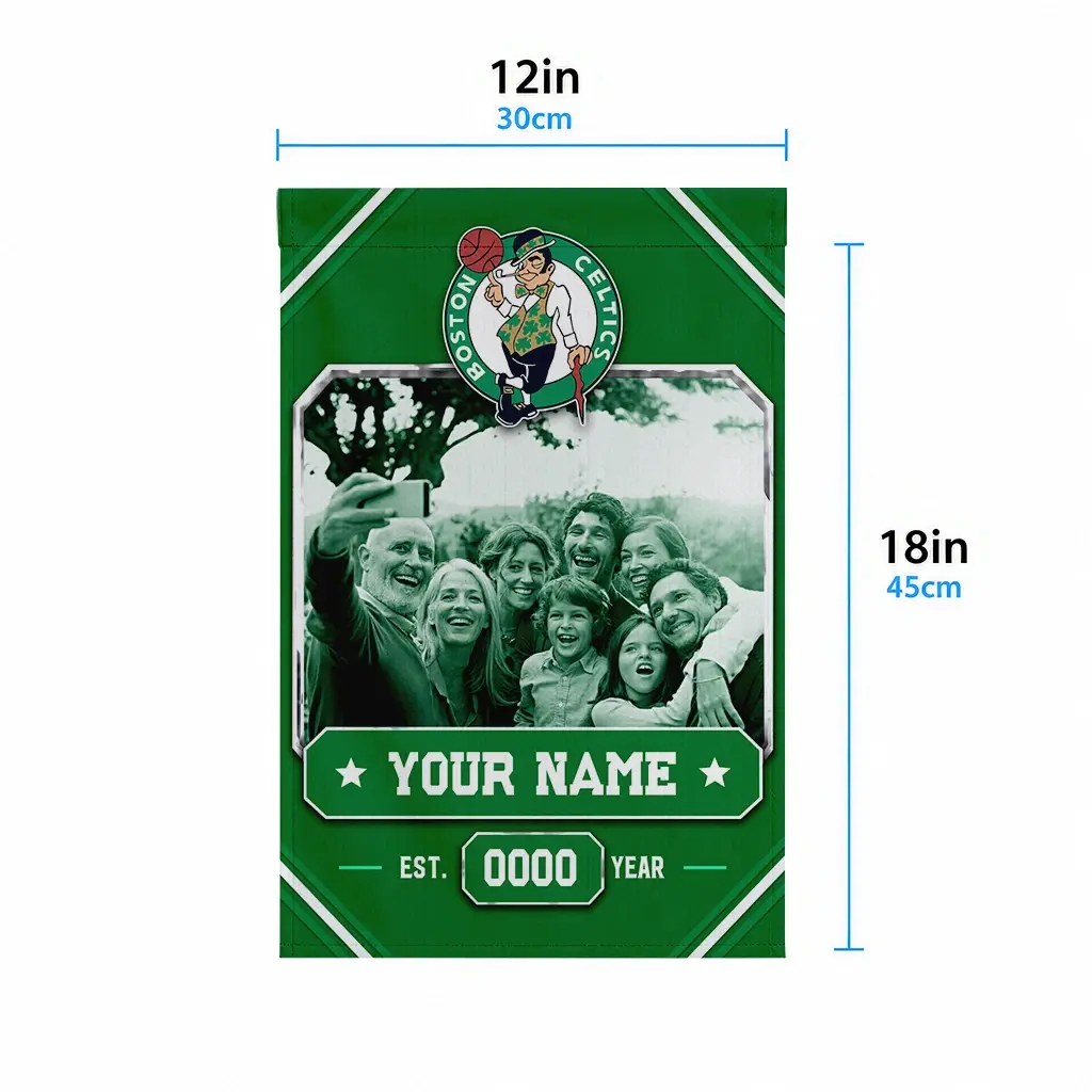 Boston Celtics Garden Flag Customized Photo Frame Green High Quality Boston Celtics Garden Flag Customized Photo Frame Green High Quality