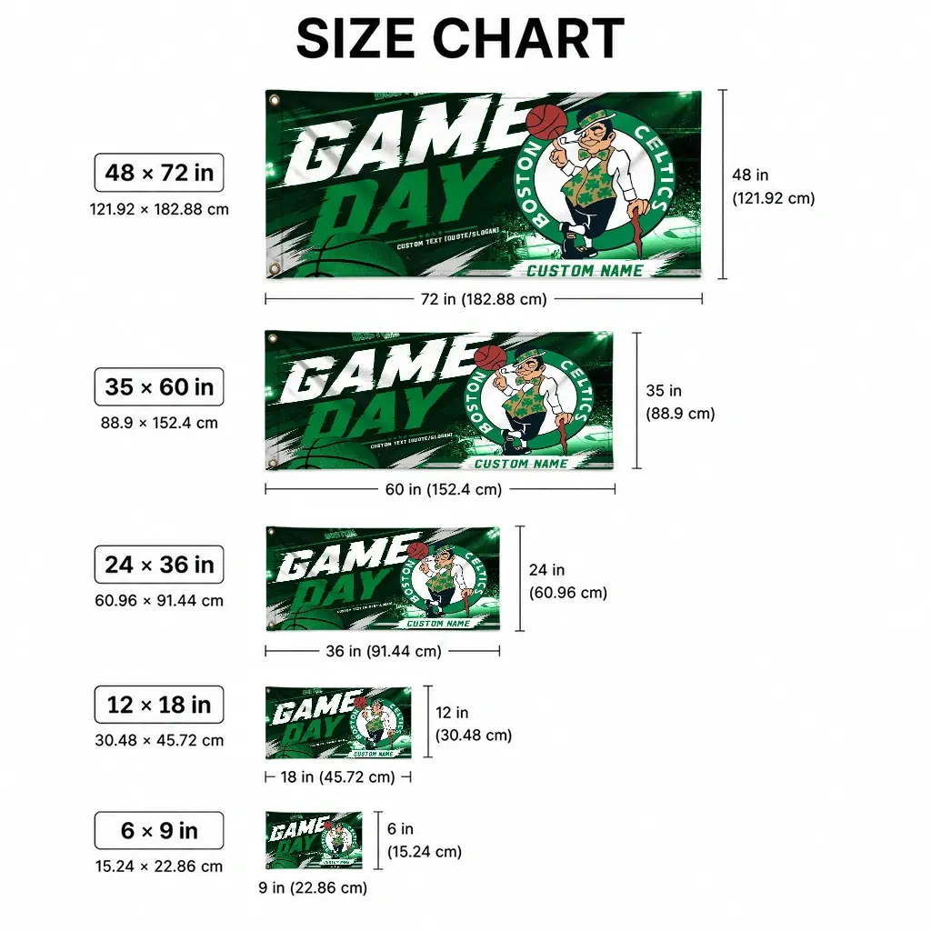 Boston Celtics House Flag Custom Energy Brushstrokes Green High Quality Boston Celtics House Flag Custom Energy Brushstrokes Green High Quality