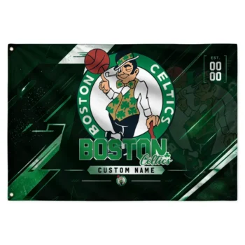 Boston Celtics House Flag Customized Speed Slashes Green Best Selling
