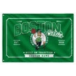 Boston Celtics House Flag Personalized Ornate Border Green Best Selling