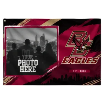 Boston College Eagles House Flag Custom Framed Photo Maroon Black Best Selling
