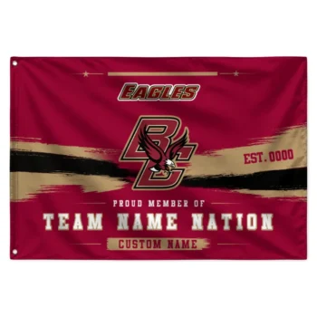 Boston College Eagles House Flag Customized Brushed Streaks Maroon Best Selling