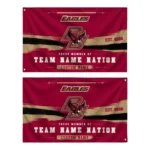 Boston College Eagles House Flag Customized Brushed Streaks Maroon Best Selling