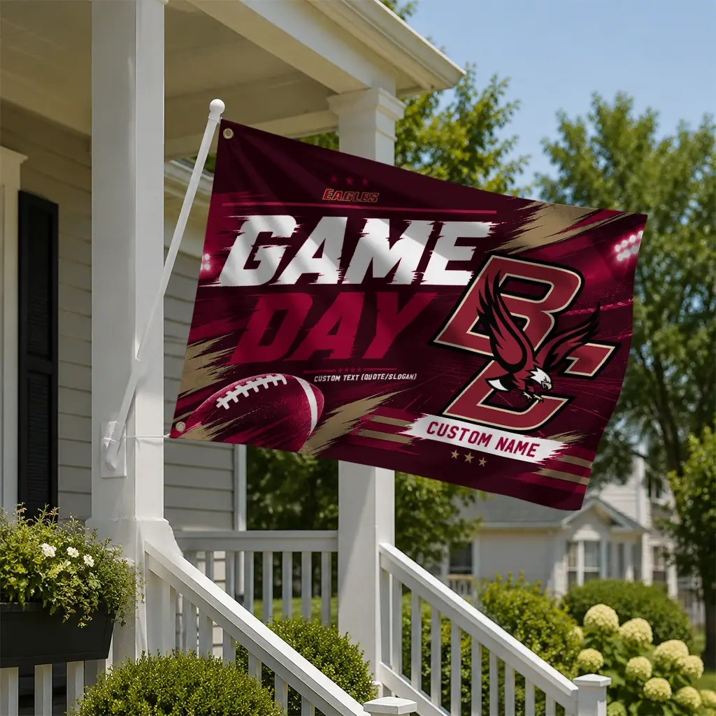 Boston College Eagles House Flag Personalized Action Streaks Maroon New Arrival Boston College Eagles House Flag Personalized Action Streaks Maroon New Arrival