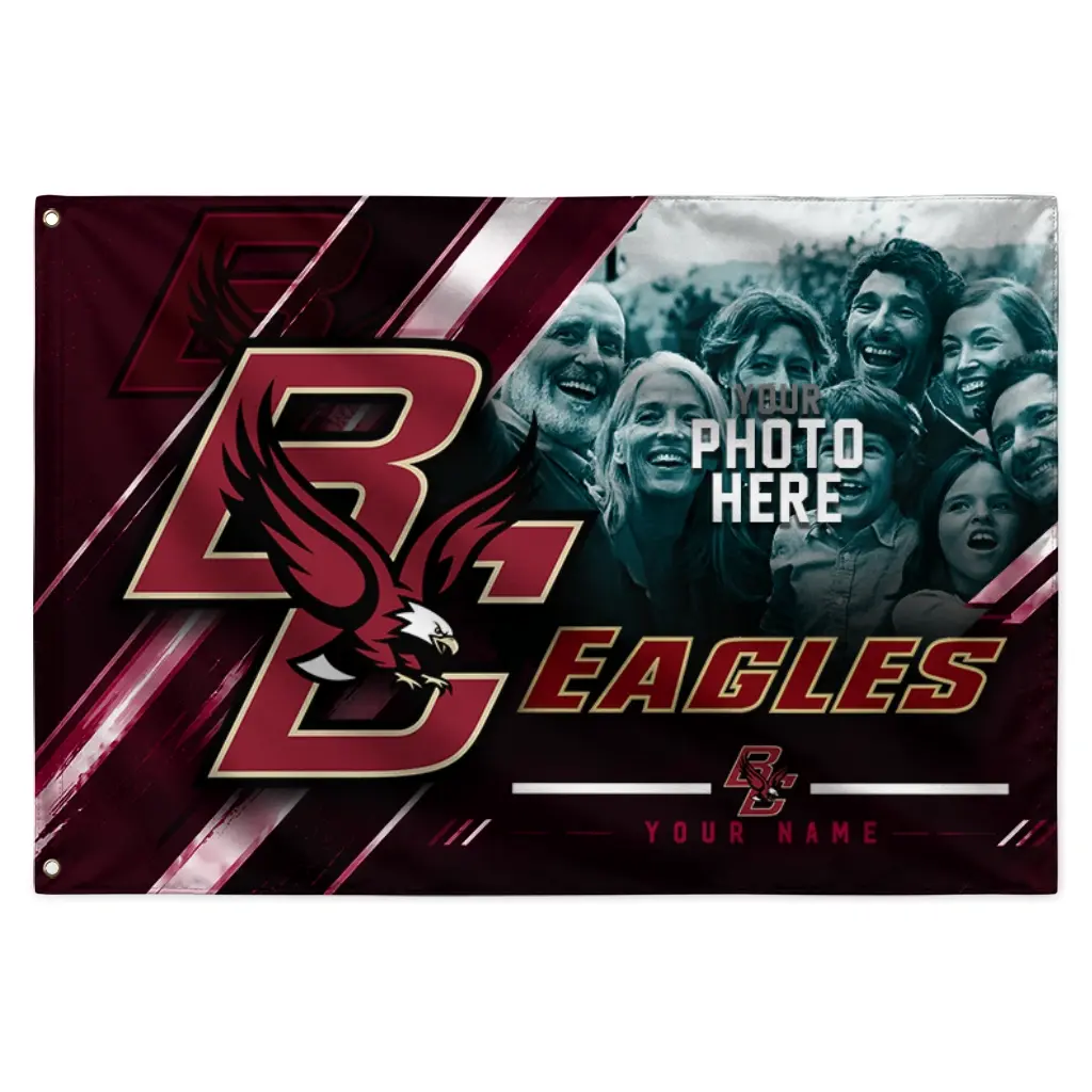 Boston College Eagles House Flag Personalized Diagonal Stripes Maroon Best Selling Boston College Eagles House Flag Personalized Diagonal Stripes Maroon Best Selling
