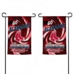 Boston Red Sox Garden Flag Custom Swirl Vortex Red Best Selling