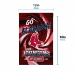 Boston Red Sox Garden Flag Custom Swirl Vortex Red Best Selling