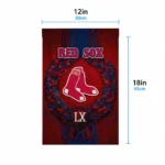 Boston Red Sox Garden Flag Customized Laurel Wreath Red Best Selling