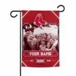 Boston Red Sox Garden Flag - Customized Photo Frame Red