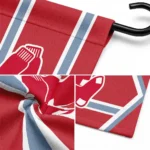 Boston Red Sox Garden Flag Personalized Chevron Stripes Red Best Selling