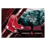 Boston Red Sox House Flag Custom Diagonal Stripes Red Best Selling