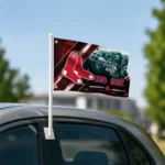 Boston Red Sox House Flag Custom Diagonal Stripes Red Best Selling