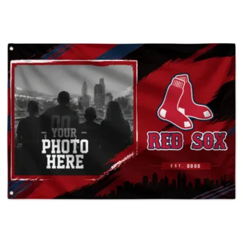 Boston Red Sox House Flag Customized Framed Photo Red Black Best Selling