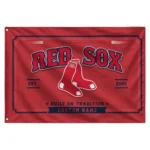 Boston Red Sox House Flag Personalized Ornate Border Red Best Selling