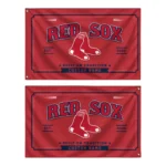 Boston Red Sox House Flag Personalized Ornate Border Red Best Selling