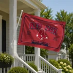 Boston Red Sox House Flag Personalized Ornate Border Red Best Selling