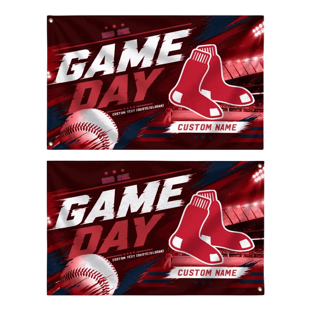 Boston Red Sox House Flag Personalized Tech Panels Red Fashion Forward Boston Red Sox House Flag Personalized Tech Panels Red Fashion Forward