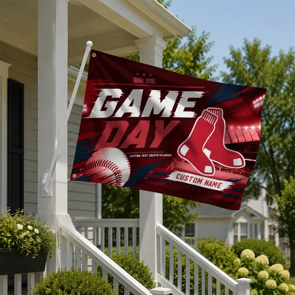 Boston Red Sox House Flag Personalized Tech Panels Red New Arrival Boston Red Sox House Flag Personalized Tech Panels Red New Arrival
