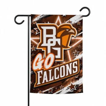 Bowling Green Falcons Garden Flag Custom Glowing Star Orange Best Selling