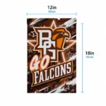 Bowling Green Falcons Garden Flag Custom Glowing Star Orange Best Selling