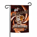 Bowling Green Falcons Garden Flag Custom Swirl Vortex Orange Best Selling