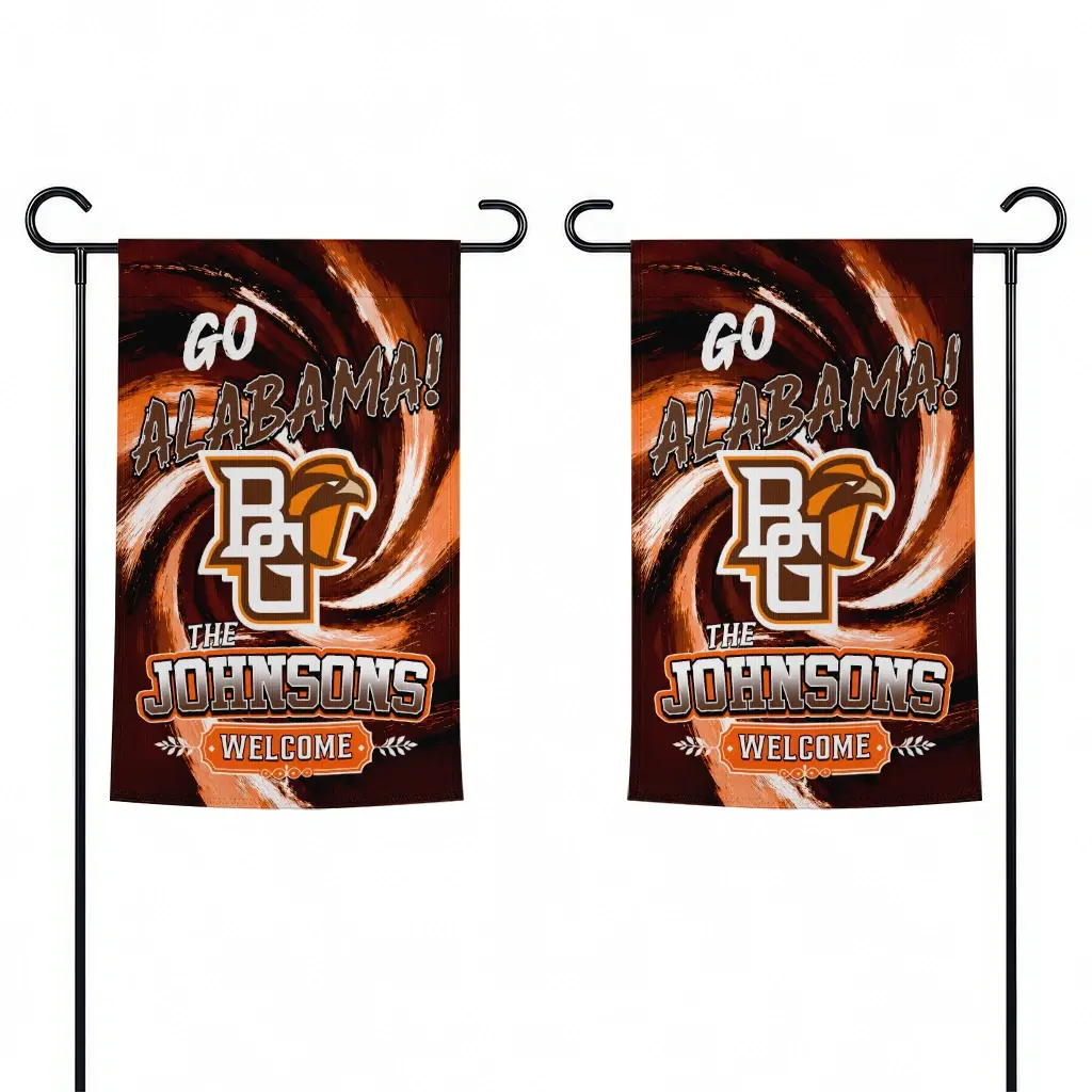 Bowling Green Falcons Garden Flag Custom Swirl Vortex Orange Fashion Forward Bowling Green Falcons Garden Flag Custom Swirl Vortex Orange Fashion Forward