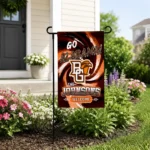 Bowling Green Falcons Garden Flag Custom Swirl Vortex Orange Best Selling