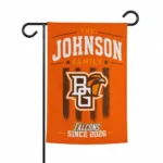 Bowling Green Falcons Garden Flag Customized Distressed Stripes Orange Best Selling