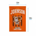 Bowling Green Falcons Garden Flag Customized Distressed Stripes Orange Best Selling