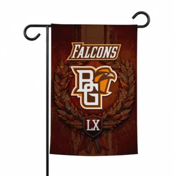 Bowling Green Falcons Garden Flag Customized Laurel Wreath Orange Best Selling