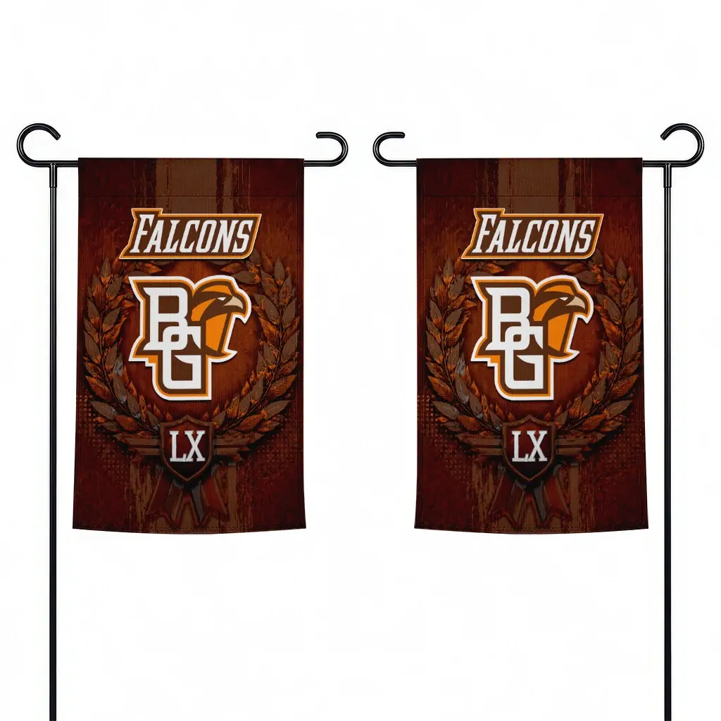 Bowling Green Falcons Garden Flag Customized Laurel Wreath Orange Fashion Forward Bowling Green Falcons Garden Flag Customized Laurel Wreath Orange Fashion Forward