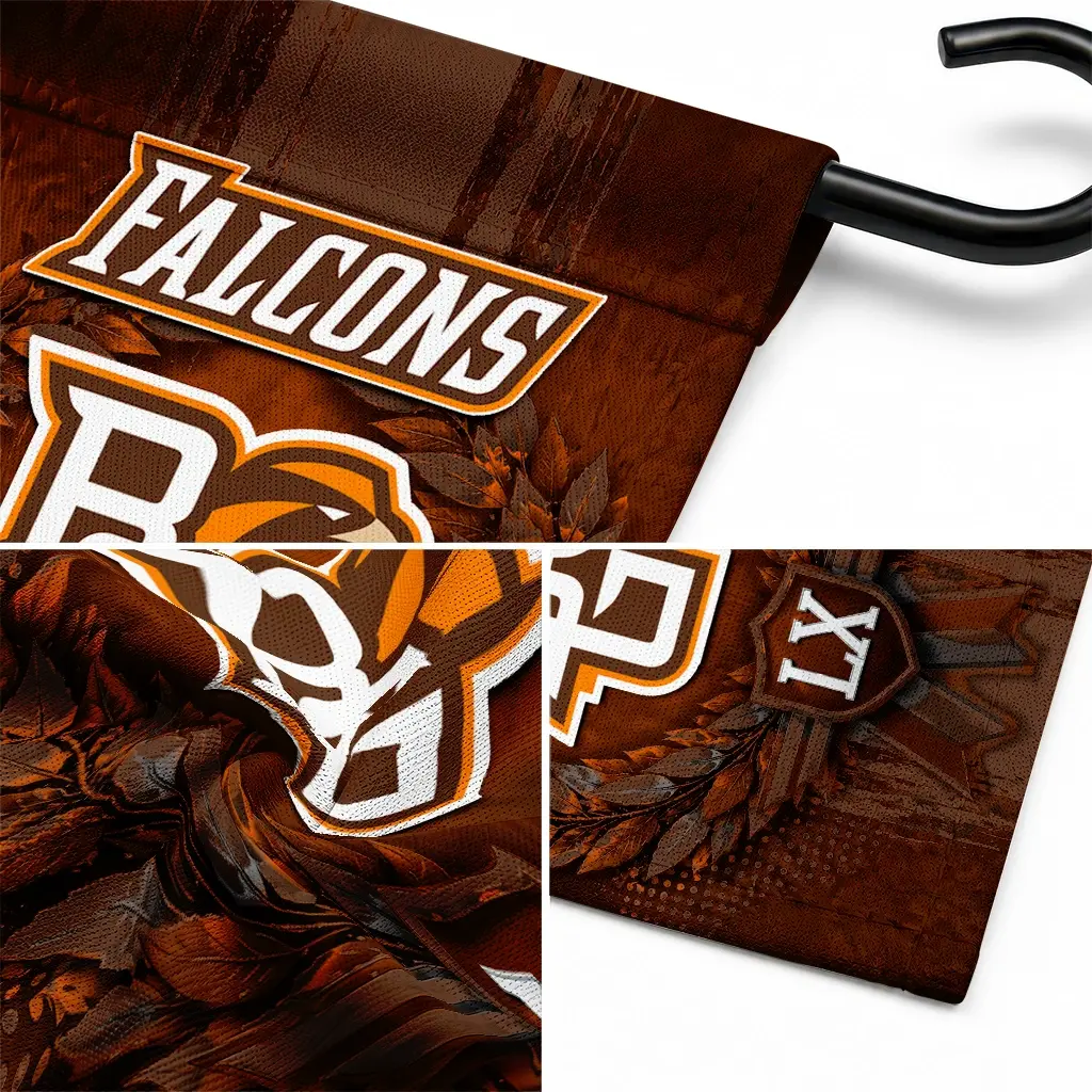 Bowling Green Falcons Garden Flag Customized Laurel Wreath Orange Latest Model Bowling Green Falcons Garden Flag Customized Laurel Wreath Orange Latest Model