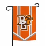 Bowling Green Falcons Garden Flag Personalized Chevron Stripes Orange Best Selling