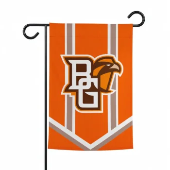 Bowling Green Falcons Garden Flag Personalized Chevron Stripes Orange Best Selling
