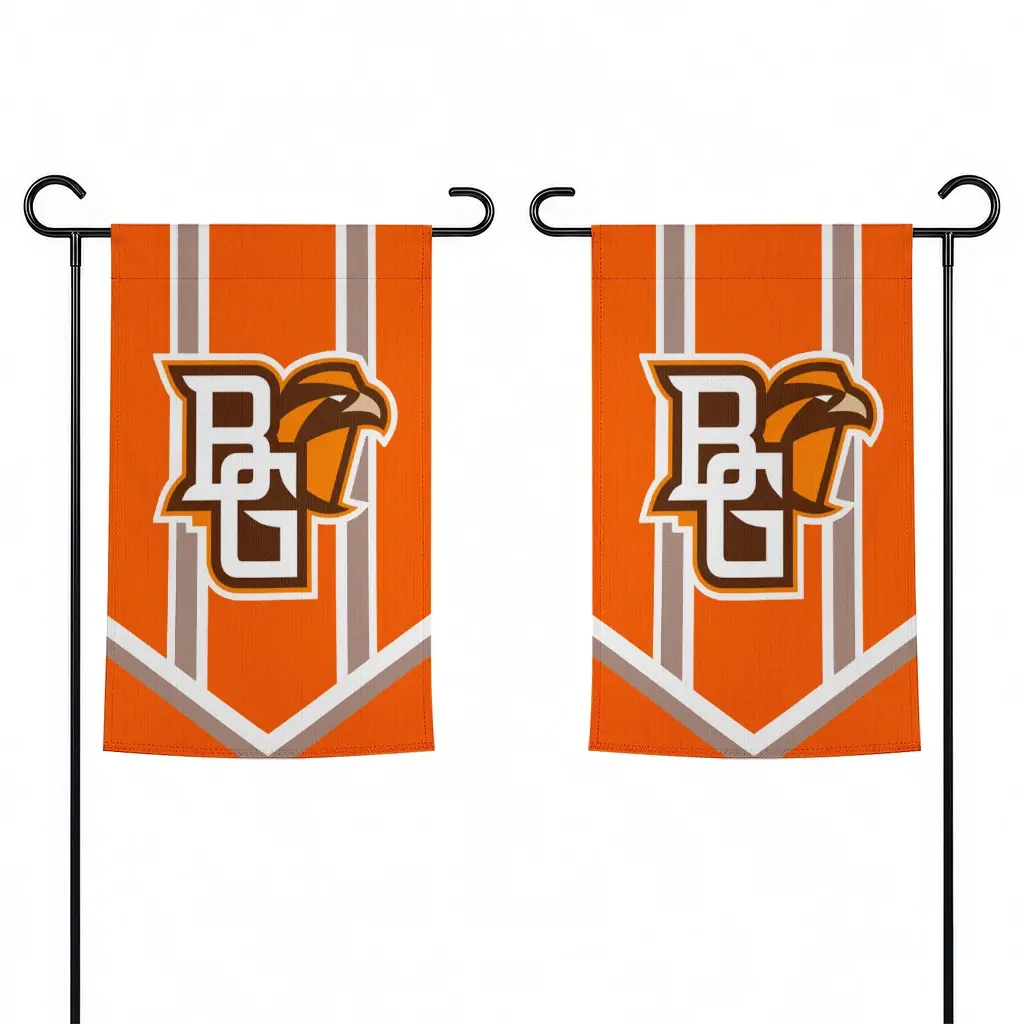 Bowling Green Falcons Garden Flag Personalized Chevron Stripes Orange Fashion Forward Bowling Green Falcons Garden Flag Personalized Chevron Stripes Orange Fashion Forward