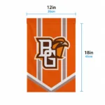 Bowling Green Falcons Garden Flag Personalized Chevron Stripes Orange Best Selling