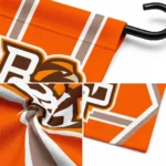 Bowling Green Falcons Garden Flag Personalized Chevron Stripes Orange Best Selling
