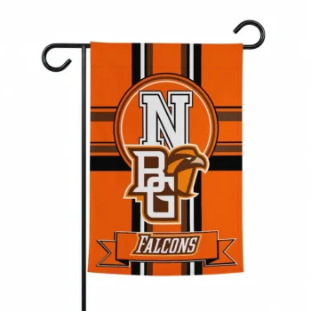 Bowling Green Falcons Garden Flag Personalized Circle Medallion Orange Best Selling